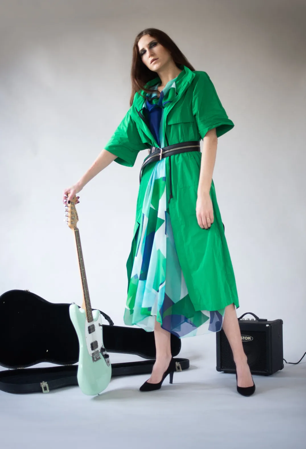 Xenia Design Coats^Kama Trench in Bright Green