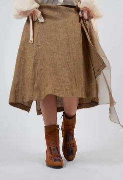 Meher Kakalia Boots^Kandy Wedge in Suede Spice