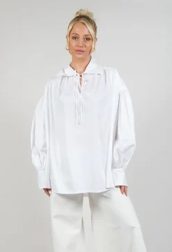 Stefano Mortari Shirts & Blouses^Keyhole shirt in White
