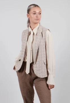 Mama B Jackets^Kimchi Gilet in Naturale