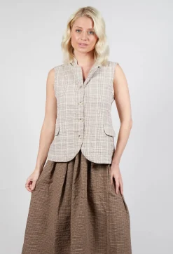 Mama B Jackets^Kimchi Gilet in Naturale