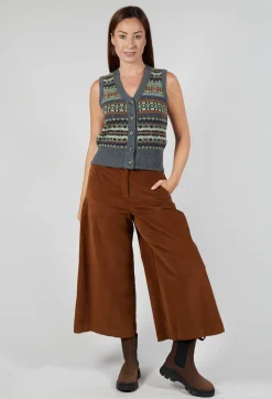 Eribe Tops^Kinross Waistcoat in Garnet