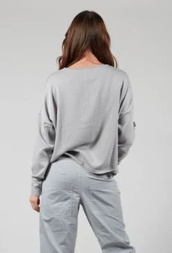 Pluslavie Knitwear^Knitted Box Jumper in Light Grey