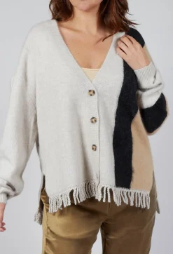 Mes Demoiselles Cardigans^Knitted Fowler Cardigan in Greige