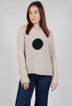 Hindahl u0026 Skudelny Jumpers^Knitted Jumper in Sand Nero