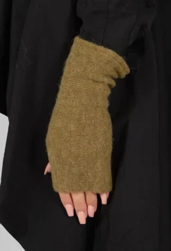 Jayko Gloves^Knitted Mittens in Bronze