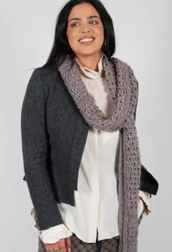 Vincent Pradier Scarves^Knitted Scarf in Brown