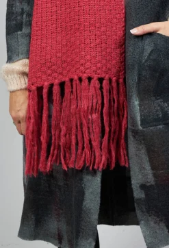 Niù Scarves^Knitted Scarf in Red