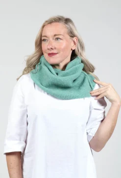 Isabel Benenato Scarves^Knitted Snood in Turquoise
