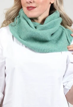 Isabel Benenato Scarves^Knitted Snood in Turquoise