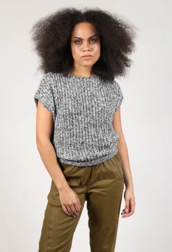 Sarah Pacini Knitwear|Jumpers^Knitted Sweater Vest in Grey