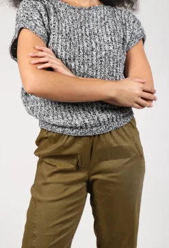 Sarah Pacini Knitwear|Jumpers^Knitted Sweater Vest in Grey