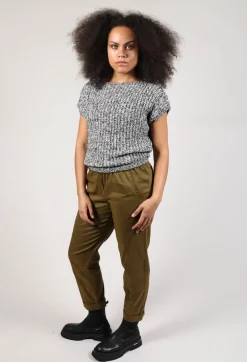 Sarah Pacini Knitwear|Jumpers^Knitted Sweater Vest in Grey