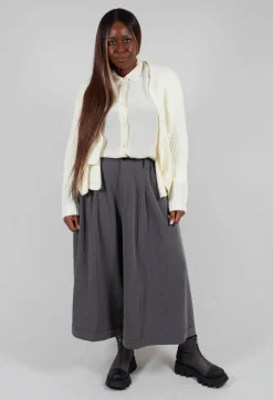 Moyuru Cardigans^Knitted Wave Cardigan in Cream