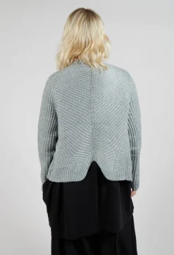 Moyuru Cardigans^Knitted Wave Cardigan in Grey