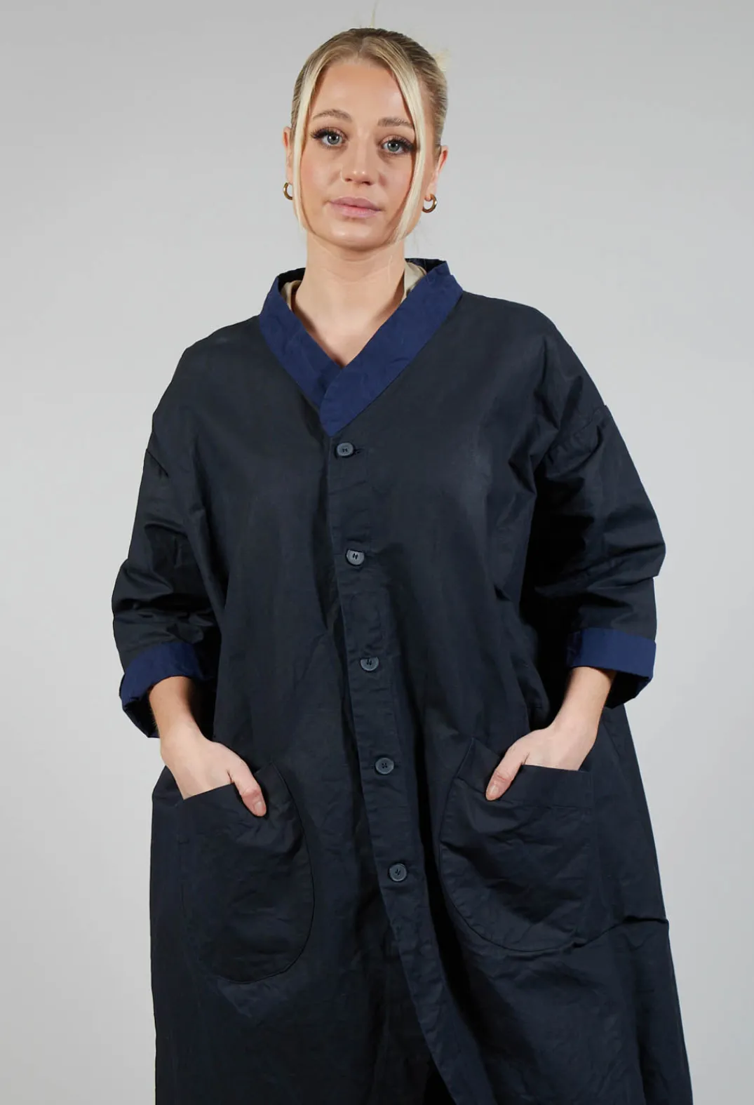 Jayko Coats^Kumasi Coat in Night and Cobalt