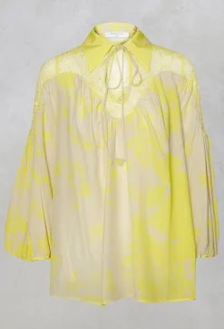 Beatrice B Shirts & Blouses^Lace Blouse in Lion Cream