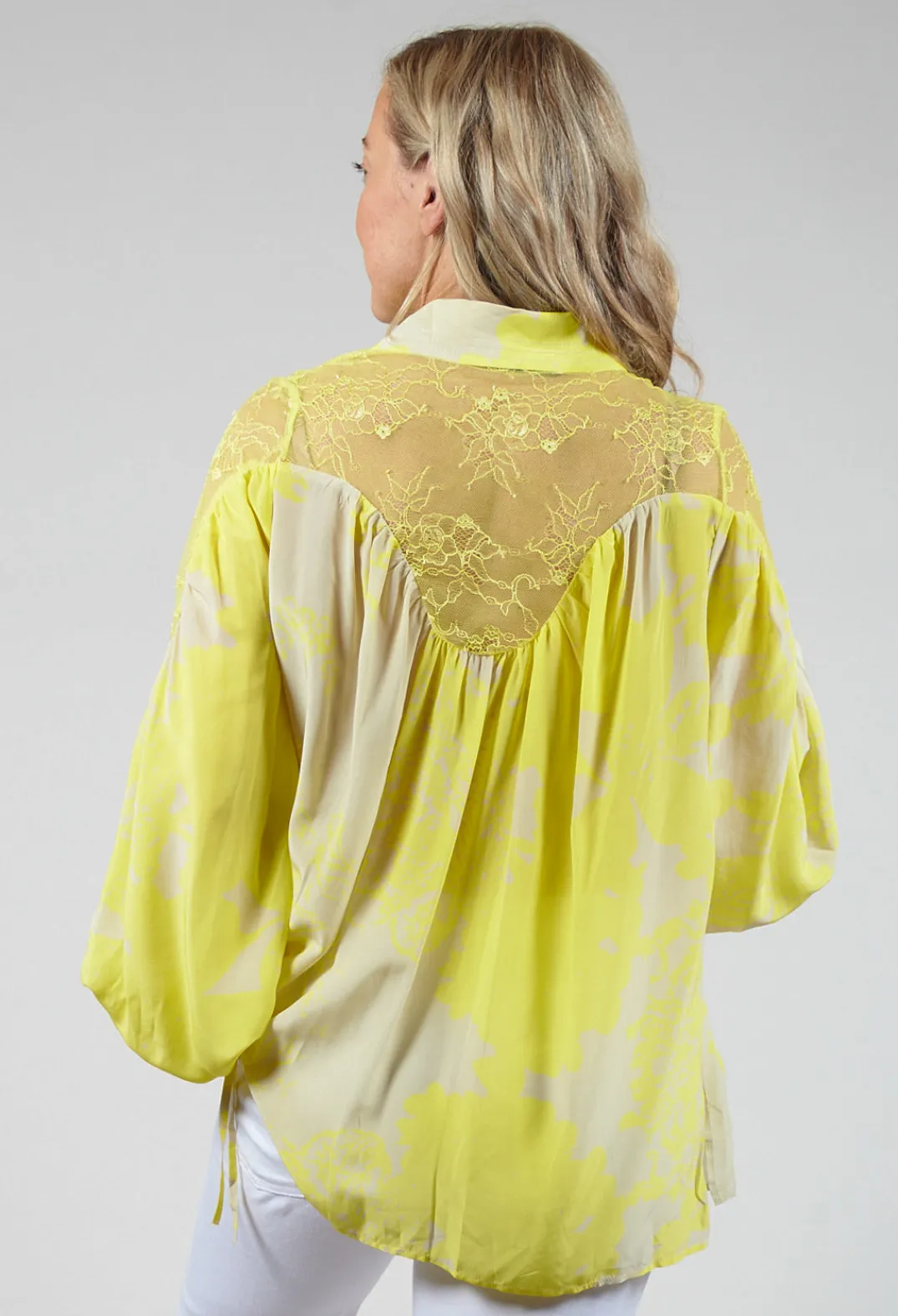 Beatrice B Shirts & Blouses^Lace Blouse in Lion Cream