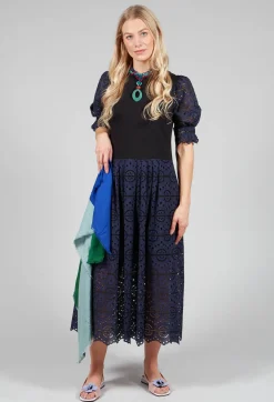 Sfizio Dresses^Lace Dress in Blue