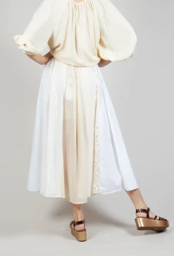 Sfizio Skirts^Lace Skirt in Vanilla Ice