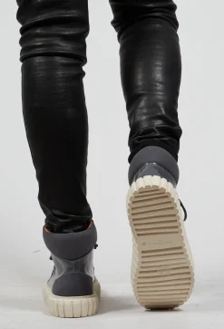 Rundholz Dip Boots^Lace Up Boots in Coal