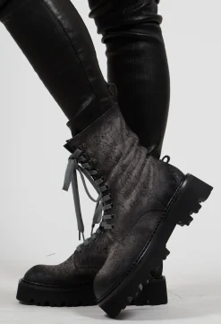 Rundholz Black Label Boots^Lace Up Boots in Rock