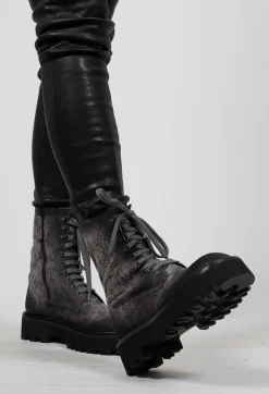 Rundholz Black Label Boots^Lace Up Boots in Rock