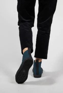 Rundholz Black Label Boots^Lace up High Top Pumps in Ink