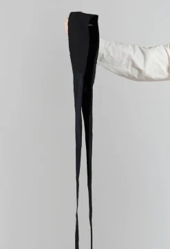 Malloni Belts^Lacerta Textured Tie Belt in Nero