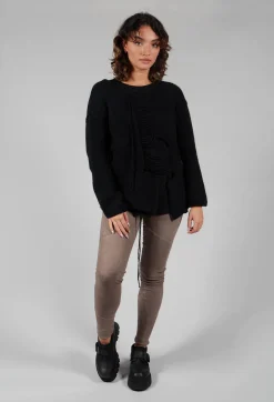 Isabel Benenato Tops^Ladder Feature Jumper in Black