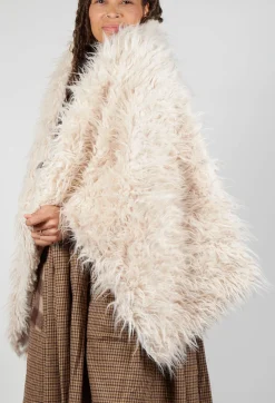 Les Ours Scarves^Lama Cape Style Scarf in Lama