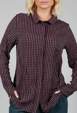 Elemente Clemente Shirts & Blouses^Lao Blouse in Violet and Black