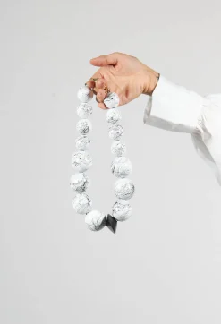 Katerina Vassou Necklaces^Large Beaded Necklace with Central Black Pendant
