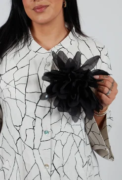 Bitte Kai Rand Brooches^Large Flower Brooch in Black