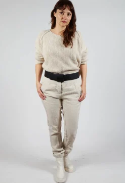 Rundholz Mainline Belts^Large Leather Belt in Black
