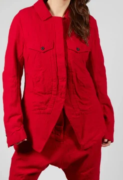 Rundholz Mainline Jackets^Large Pocket Jacket in Cardinal