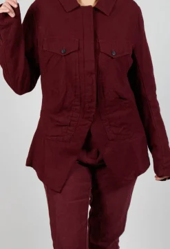 Rundholz Mainline Jackets^Large Pocket Jacket in Merlot