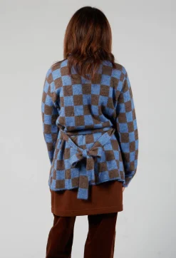 Fringe Jackets^Lauren Knitted Shirt in Blue and Brown