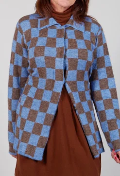 Fringe Jackets^Lauren Knitted Shirt in Blue and Brown
