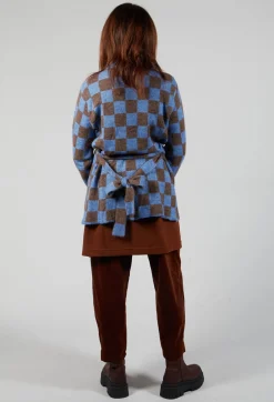 Fringe Jackets^Lauren Knitted Shirt in Blue and Brown