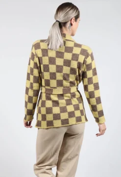 Fringe Jackets^Lauren Knitted Shirt in Yellow and Brown