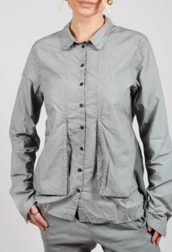 Rundholz Dip Shirts & Blouses^Layered Fabric Shirt in Pencil Cloud