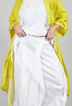 Bize Skirts^Layered Fabric Skirt in White