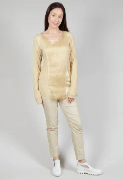 Rundholz Dip Tops^Layered Mesh Top in Wax Cloud