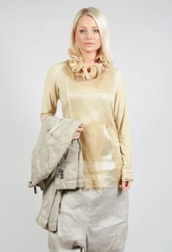 Rundholz Dip Tops^Layered Mesh Top in Wax Cloud
