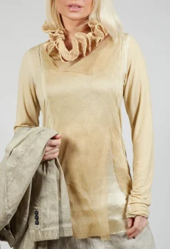 Rundholz Dip Tops^Layered Mesh Top in Wax Cloud