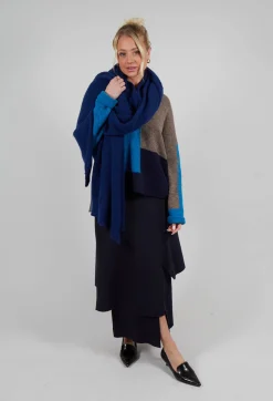 Mei Meij Skirts^Layered Scuba Skirt in Blue Nights