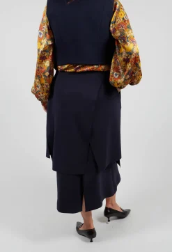 Mei Meij Skirts^Layered Scuba Skirt in Blue Nights