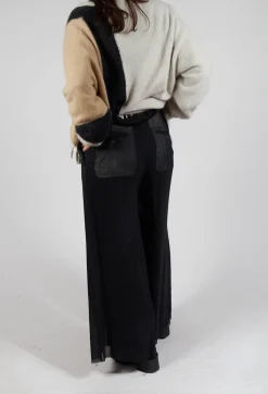 Masnada Trousers^Layered Trousers in Black
