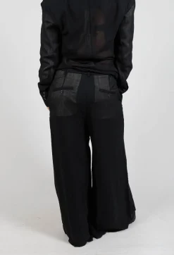Masnada Trousers^Layered Trousers in Black